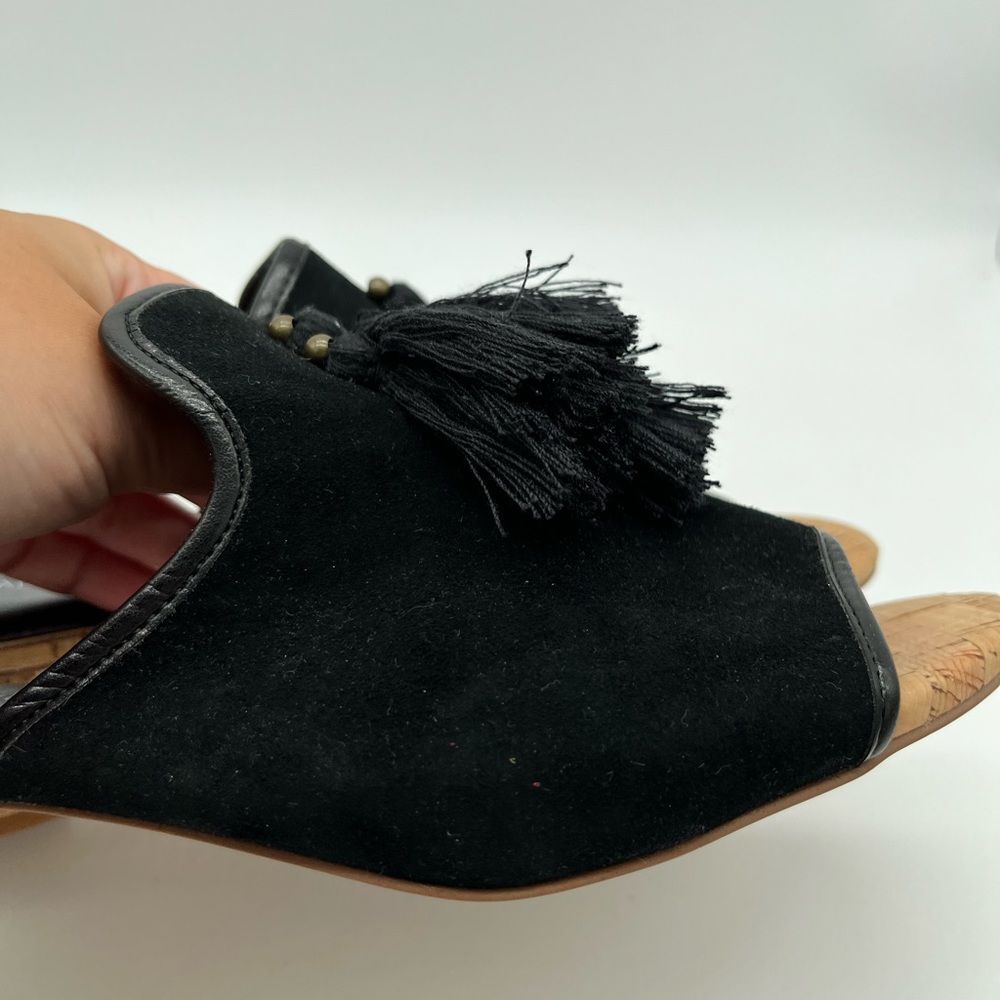 Donald Pliner Black Marra Tassel slides Size 9 - Picture 8 of 9